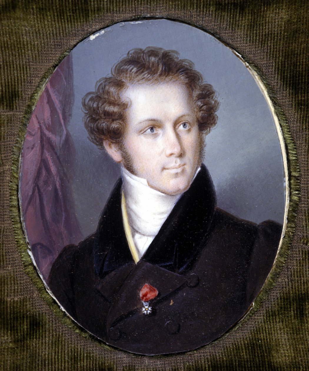 صورة لفينشنزو بيليني (1801 - 1835) صورة مصغرة لدوبريه. متحف سكالا. ميلان. بواسطة لويس دوبري