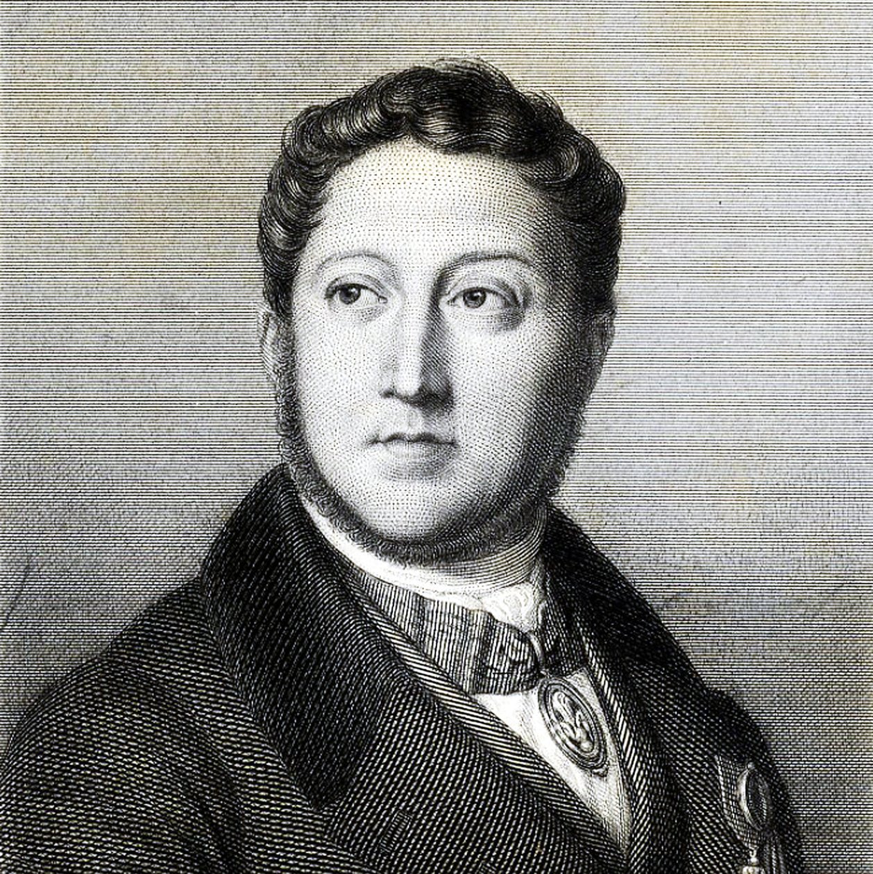 صورة الملحن Gioachino Antonio Rossini 1792-1868، 1836. بواسطة لويس دوبري