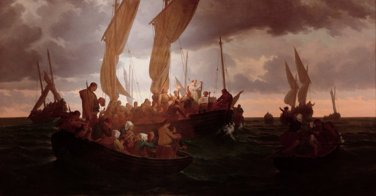 فعل كتلة في البحر عام 1793 بواسطة لويس دوفو