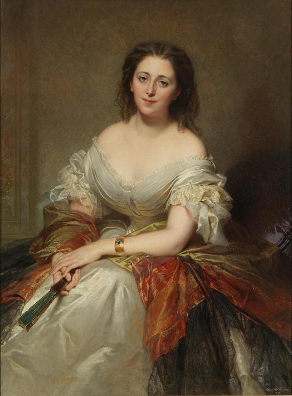 صورة ماريا كونتيسة واليوسكا 1786-1817 ، 1859 بواسطة لويس إدوارد دوبوف
