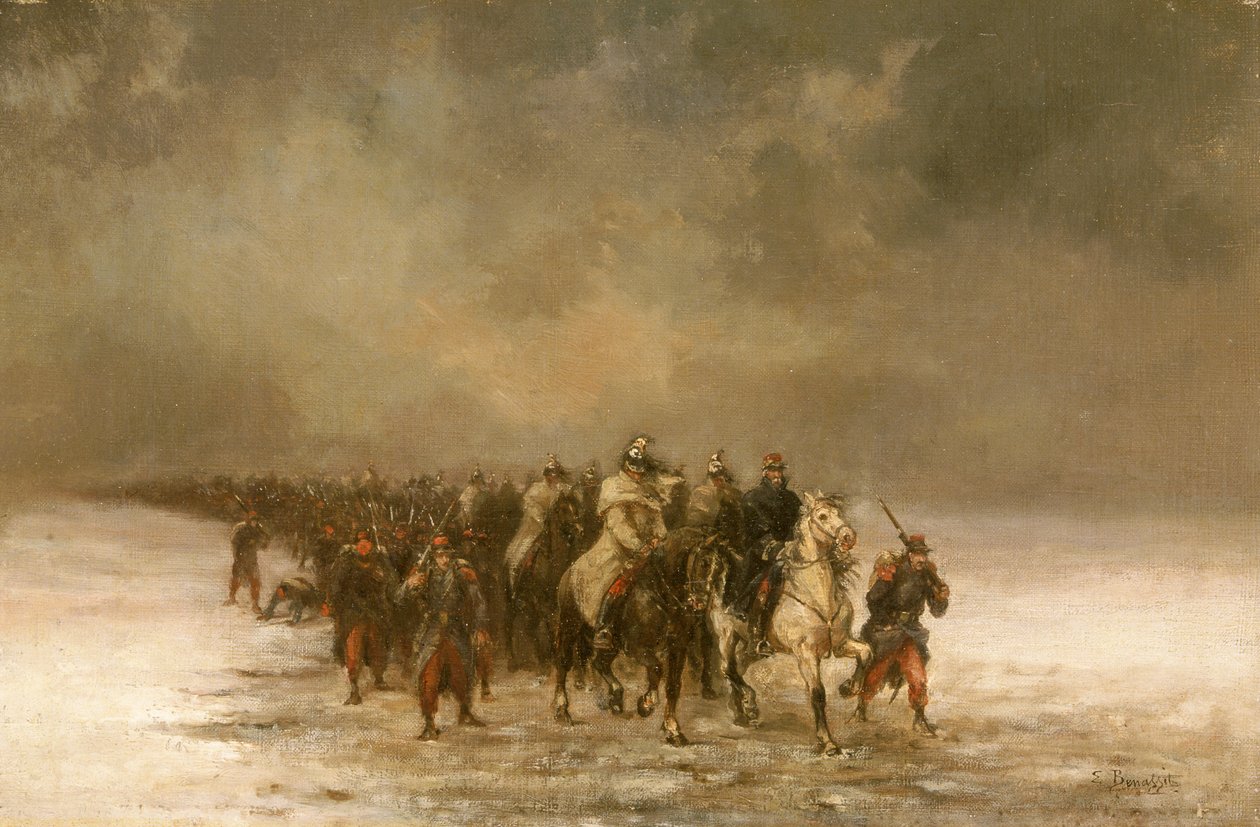 "The Retreat" ، ج ١٨٧١ بواسطة لويس يوجين بناسيت