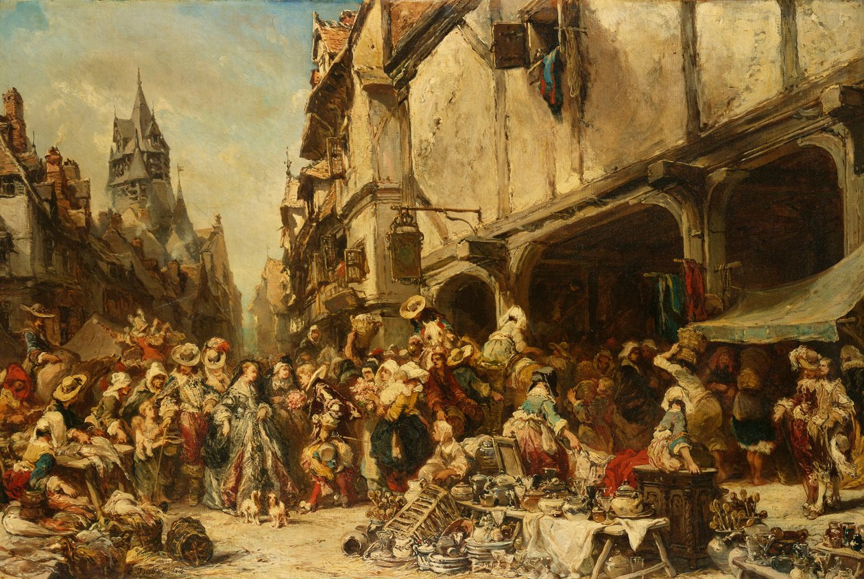 السوق ، 1862 بواسطة يوجين ايزابي