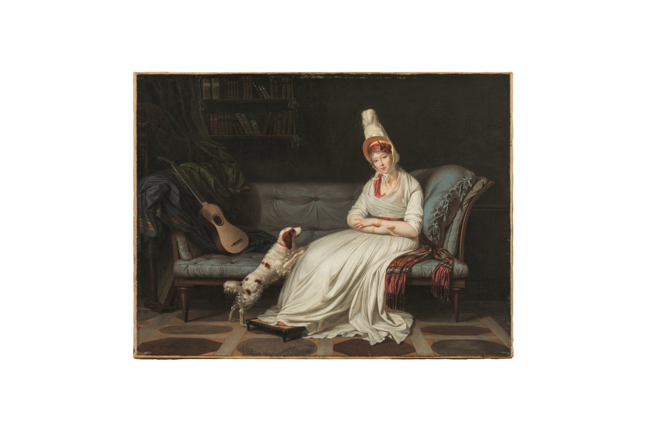 صورة إليزابيث ، ليدي ويبستر ، لاحقًا ليدي هولاند (1771-1845) ، حوالي 1795 (زيت على قماش) بواسطة لويس جوفير