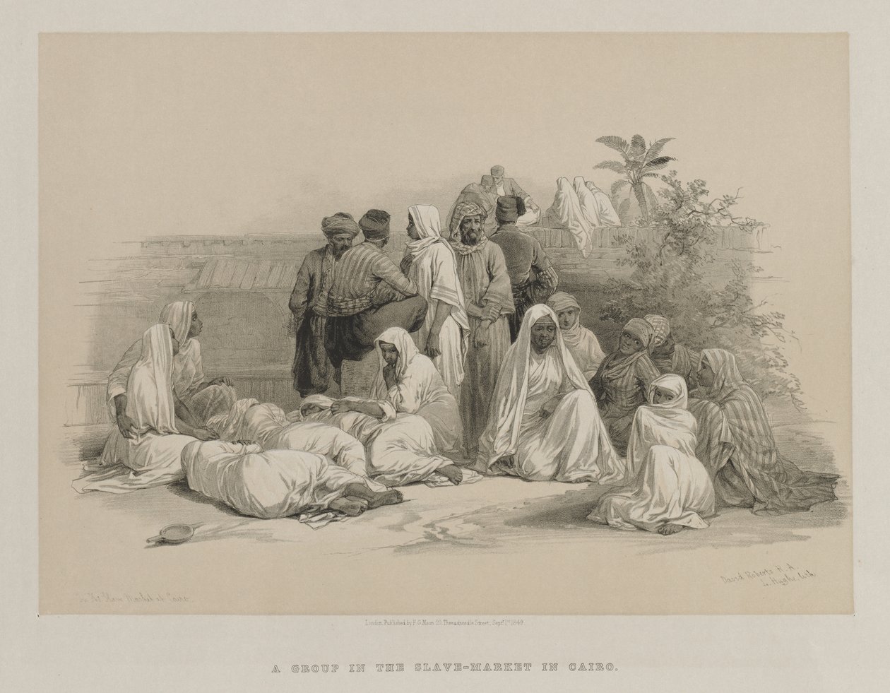 مصر والنوبة ، المجلد الثالث: في سوق العبيد في القاهرة ، 1849. بواسطة لويس هاجي