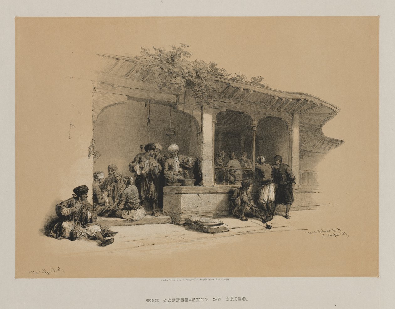 مصر والنوبة ، المجلد الثالث: المقهى ، 1849. بواسطة لويس هاجي