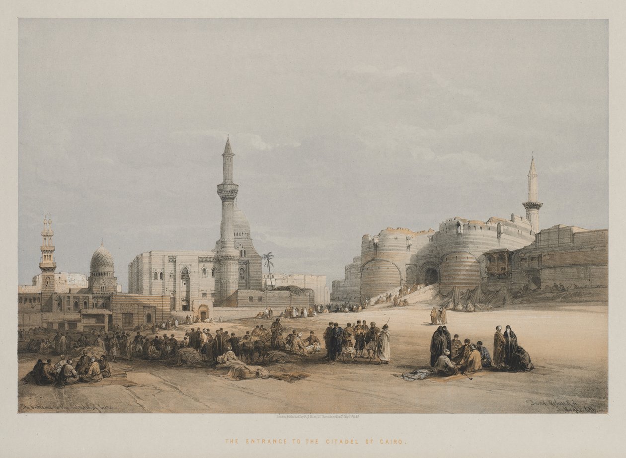مصر والنوبة ، المجلد الثالث: مدخل قلعة القاهرة ، 1849. بواسطة لويس هاجي