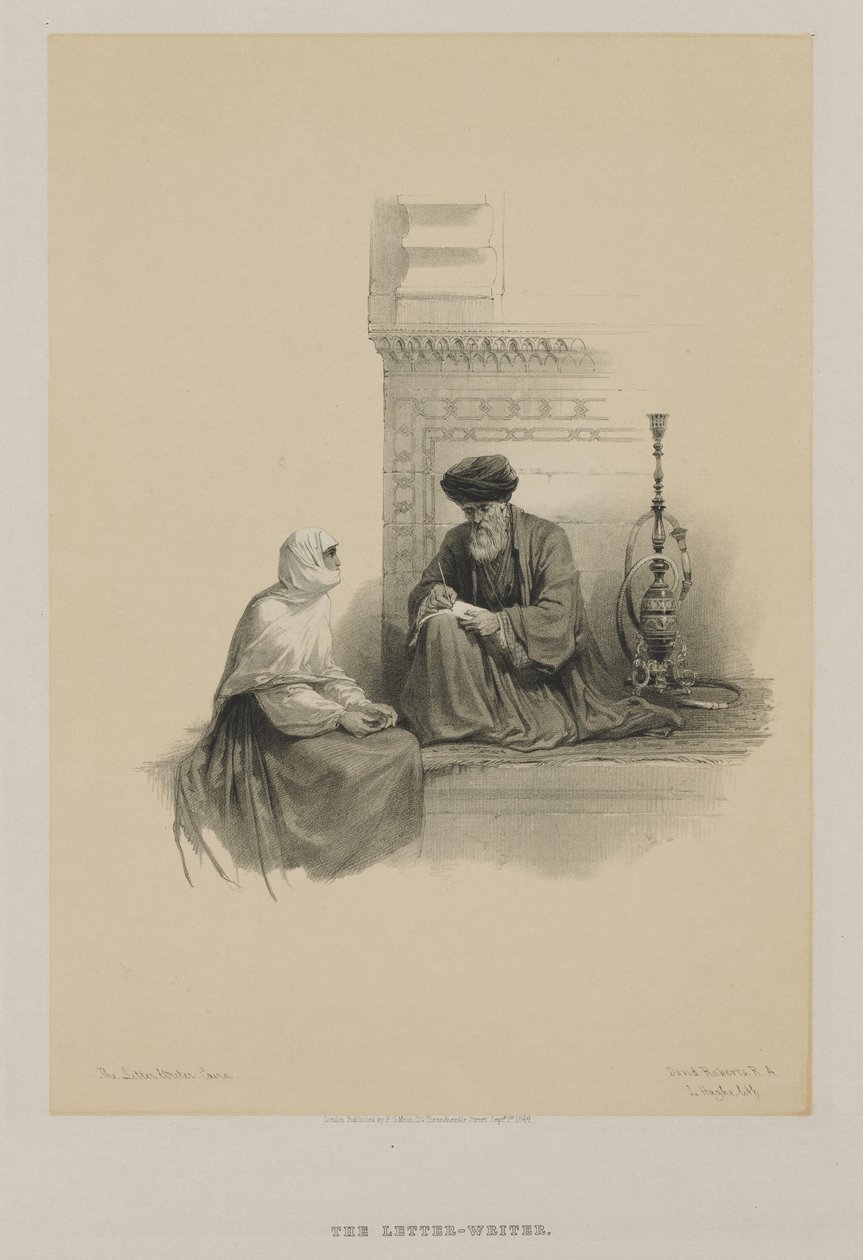 مصر والنوبة ، المجلد الثالث: كاتب الرسالة ، القاهرة ، 1849. بواسطة لويس هاجي