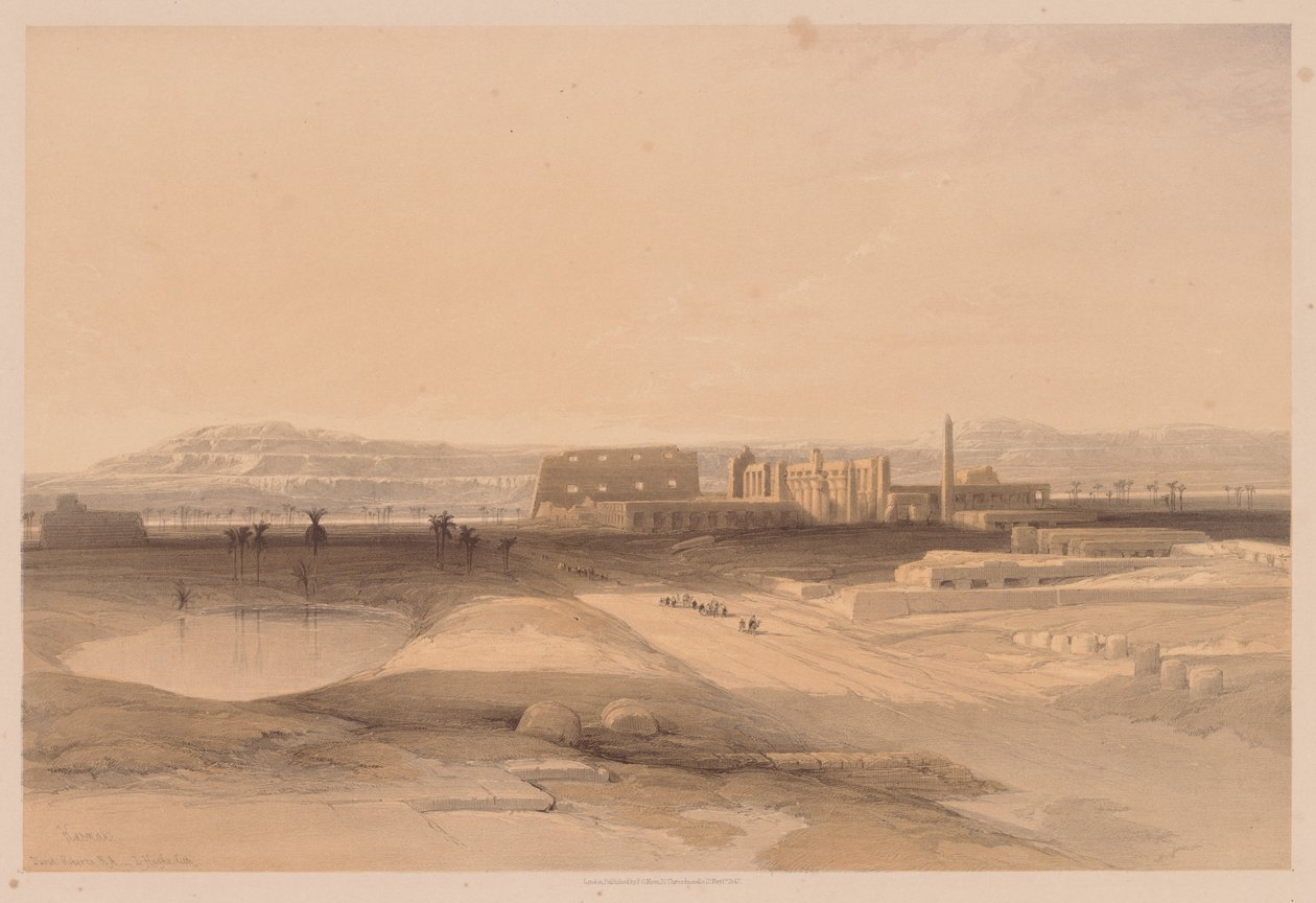 مصر والنوبة: المجلد الثاني - العدد 32 ، الكرنك ، 1838. بواسطة لويس هاجي