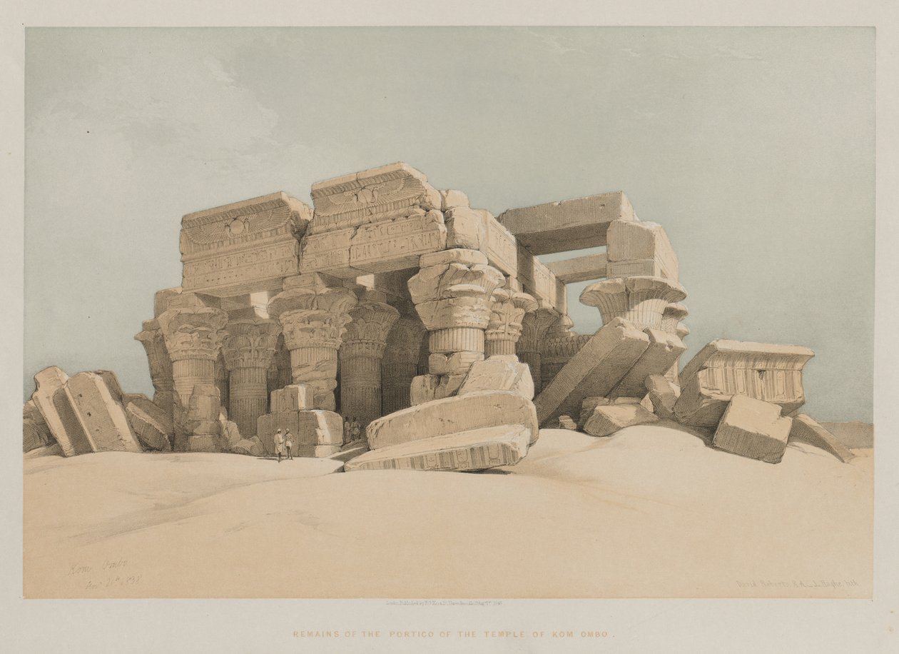 مصر والنوبة ، المجلد الثاني: كوم أمبو ، 1846. بواسطة لويس هاجي