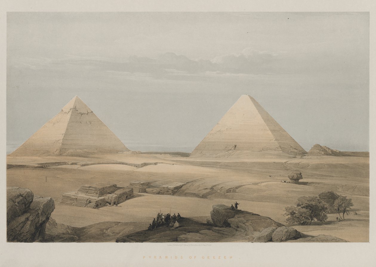 مصر والنوبة ، المجلد الثاني: أهرامات الجيزة ، 1848. بواسطة لويس هاجي