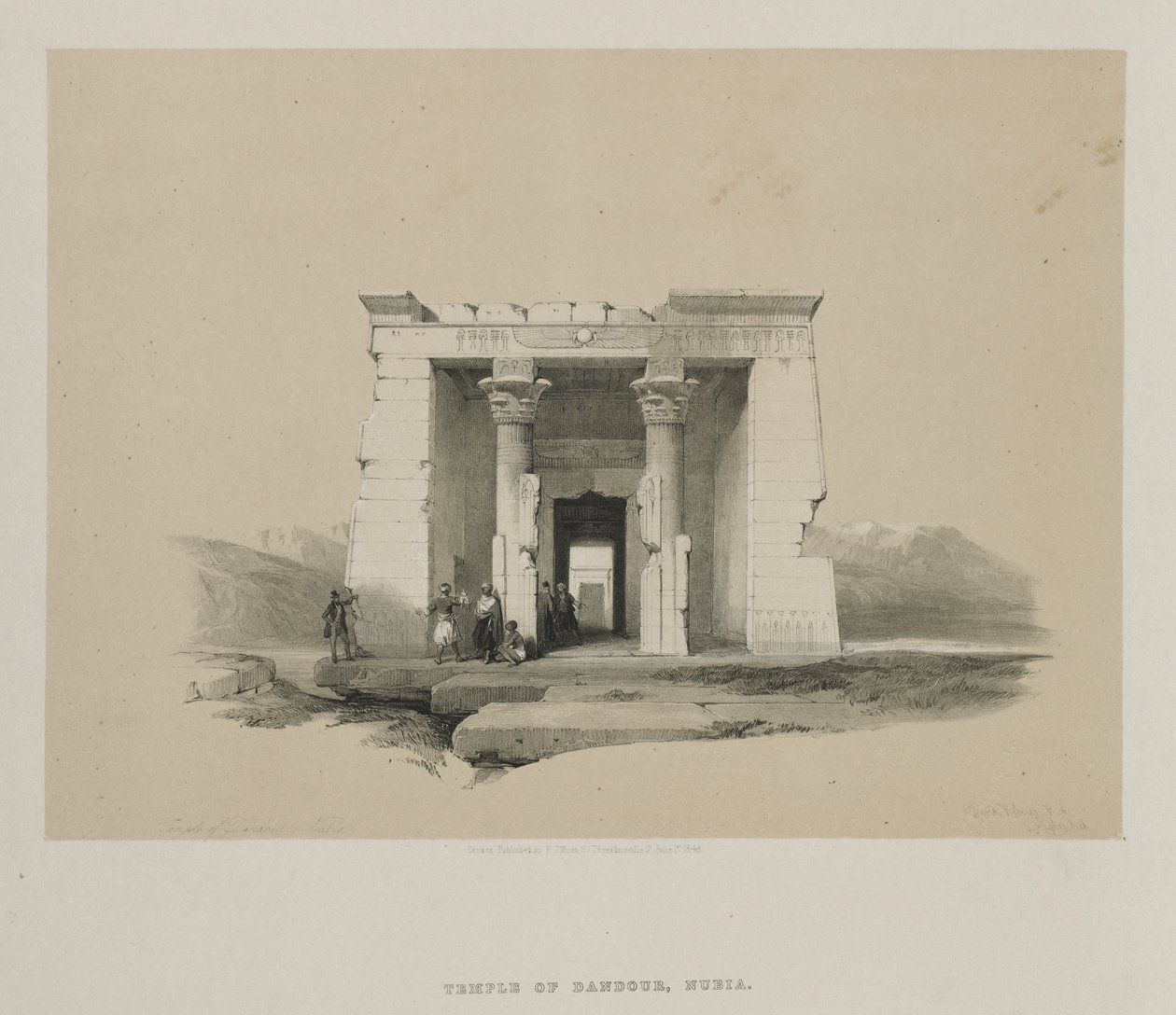 مصر والنوبة ، المجلد الثاني: معبد دندور ، النوبة ، 1848. بواسطة لويس هاجي