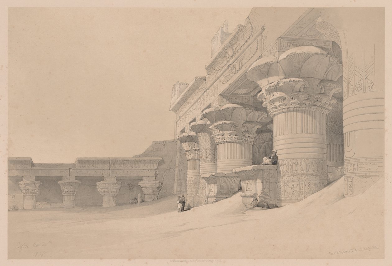 مصر والنوبة: المجلد الأول - العدد 10 ، إدفو ، 1838. بواسطة لويس هاجي