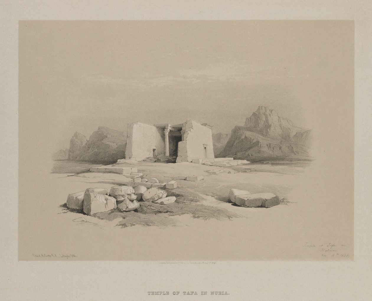 مصر والنوبة ، المجلد الأول: معبد تافا في النوبة ، 1846. بواسطة لويس هاجي