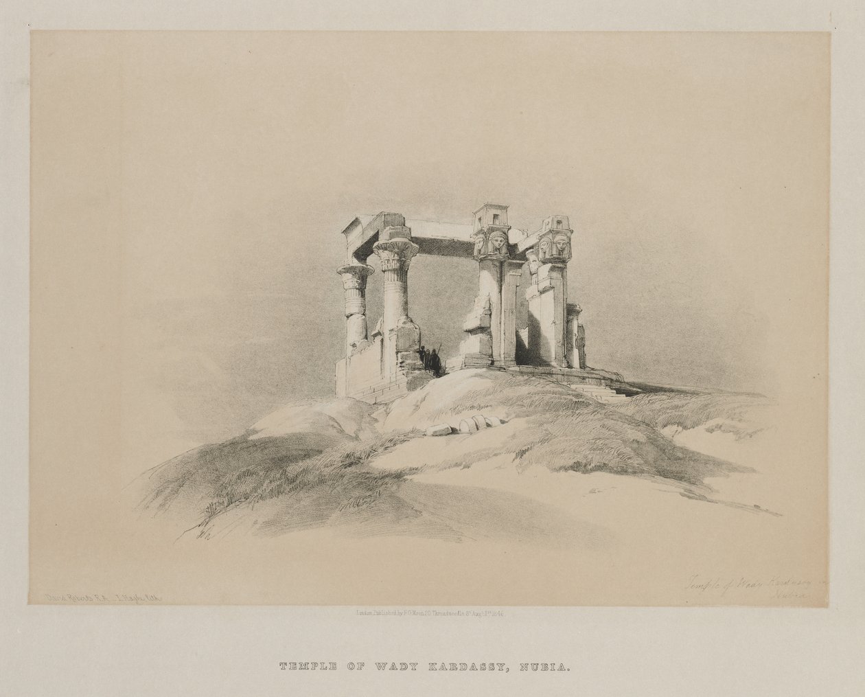مصر والنوبة ، المجلد الأول: معبد وادي كارداسي في النوبة ، 1846. بواسطة لويس هاجي