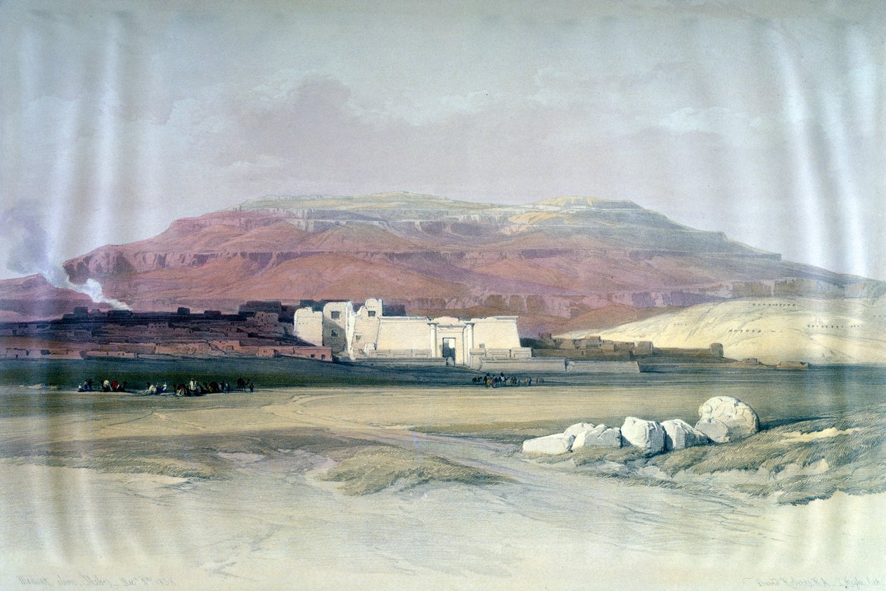 مدينة أبو ، طيبة ، 8 ديسمبر 1832 ، مصر ، القرن التاسع عشر بواسطة لويس هاجي
