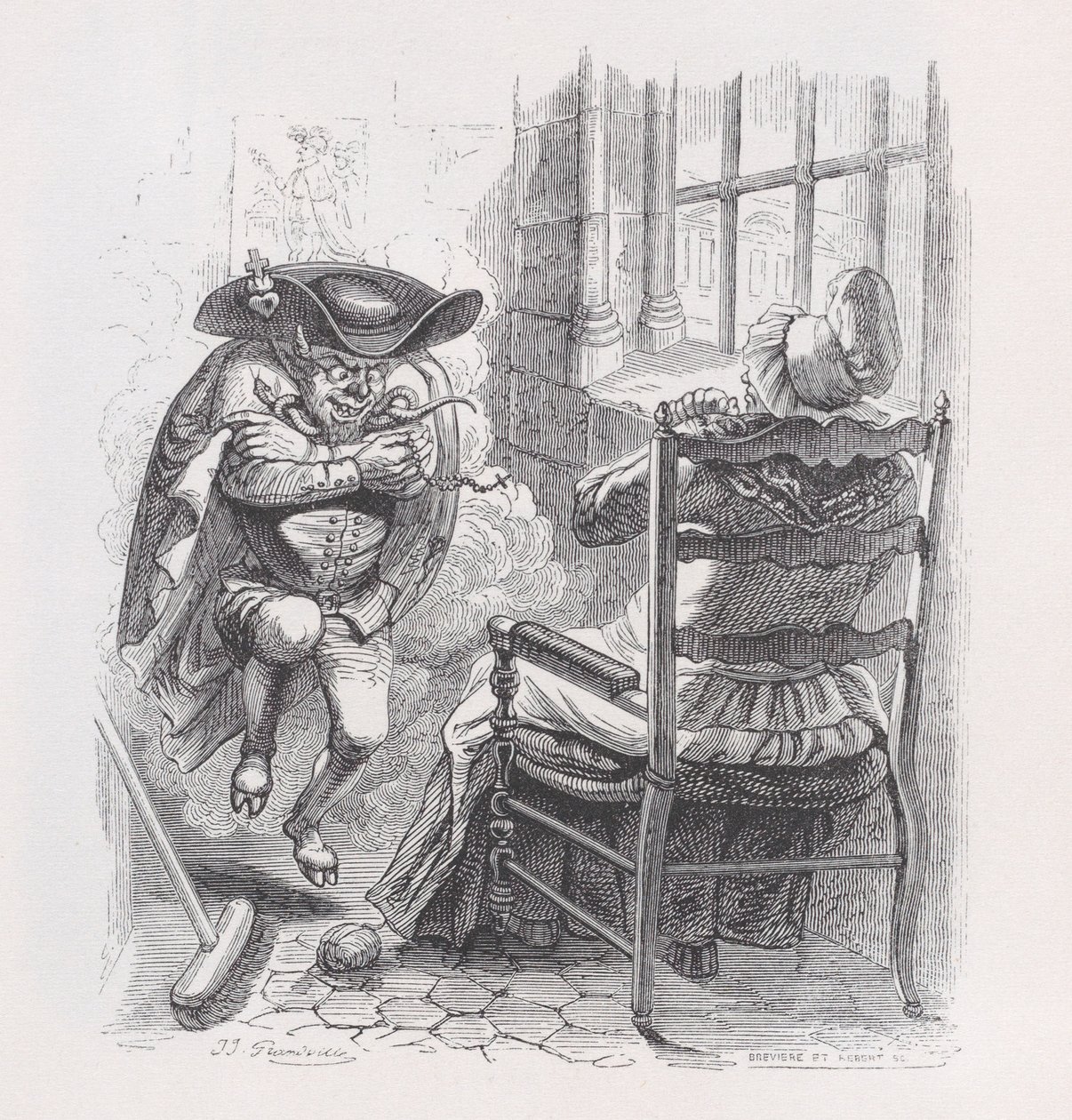 الرجل الأحمر الصغير من الأعمال الكاملة لـ Béranger ، 1836. المؤلفون: Louis-Henri Brevière ، Cesar-Auguste Hebert. بواسطة لويس هنري بريفير ، سيزار أوغست هيبرت