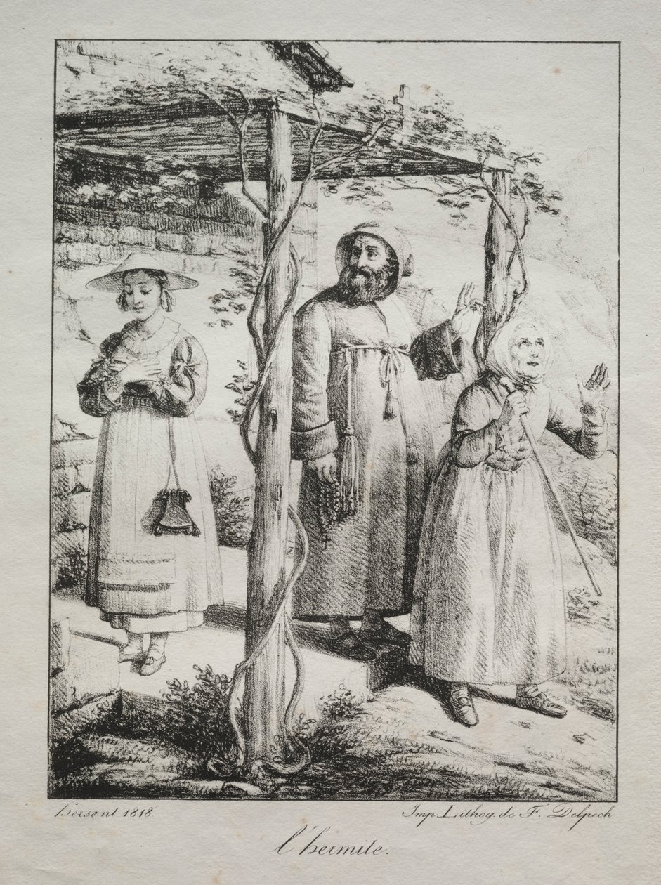 الناسك ، 1818. بواسطة لويز ماري جين هيرسينت