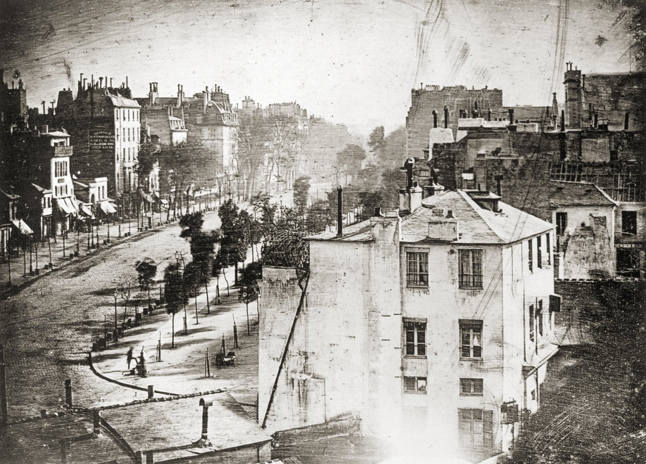 Boulevard du Temple من Daguerre بواسطة لويس جاك ماندي داجوير