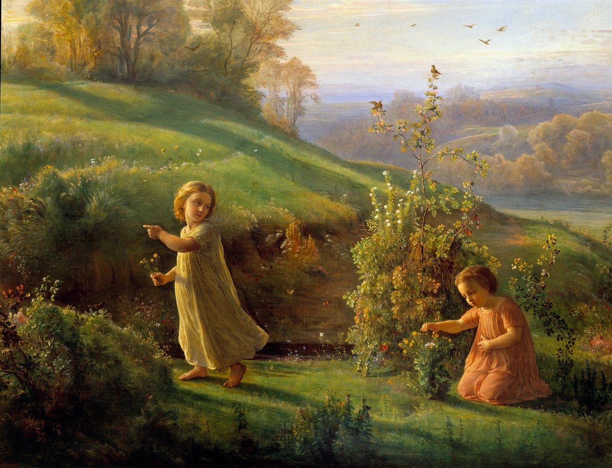 قصيدة الروح. ربيع. لوحة آن فرانسوا لويس جانموت (1814-1892) بواسطة لويس جانموت