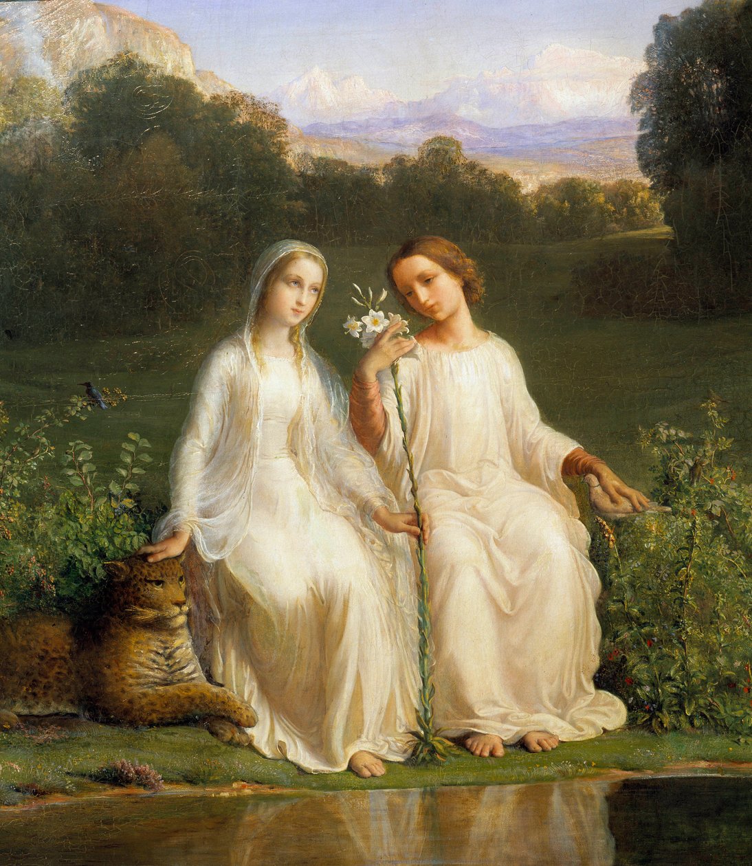 قصيدة الروح. فيرجينيتاس. لوحة آن فرانسوا لويس جانموت (1814-1892) بواسطة لويس جانموت