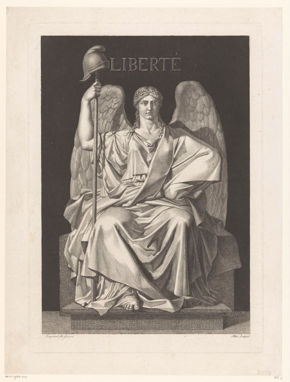 الخيال المجازي للحرية Liberté (العنوان على الكائن) بواسطة لويس جان أليز