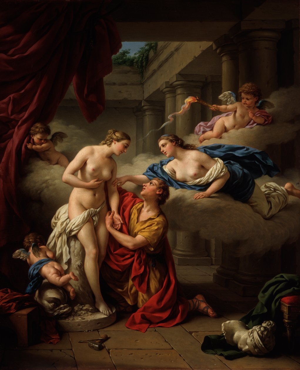 Pygmalion و Galatea ، 1777. بواسطة لويس جان فرانسوا لاغرينه