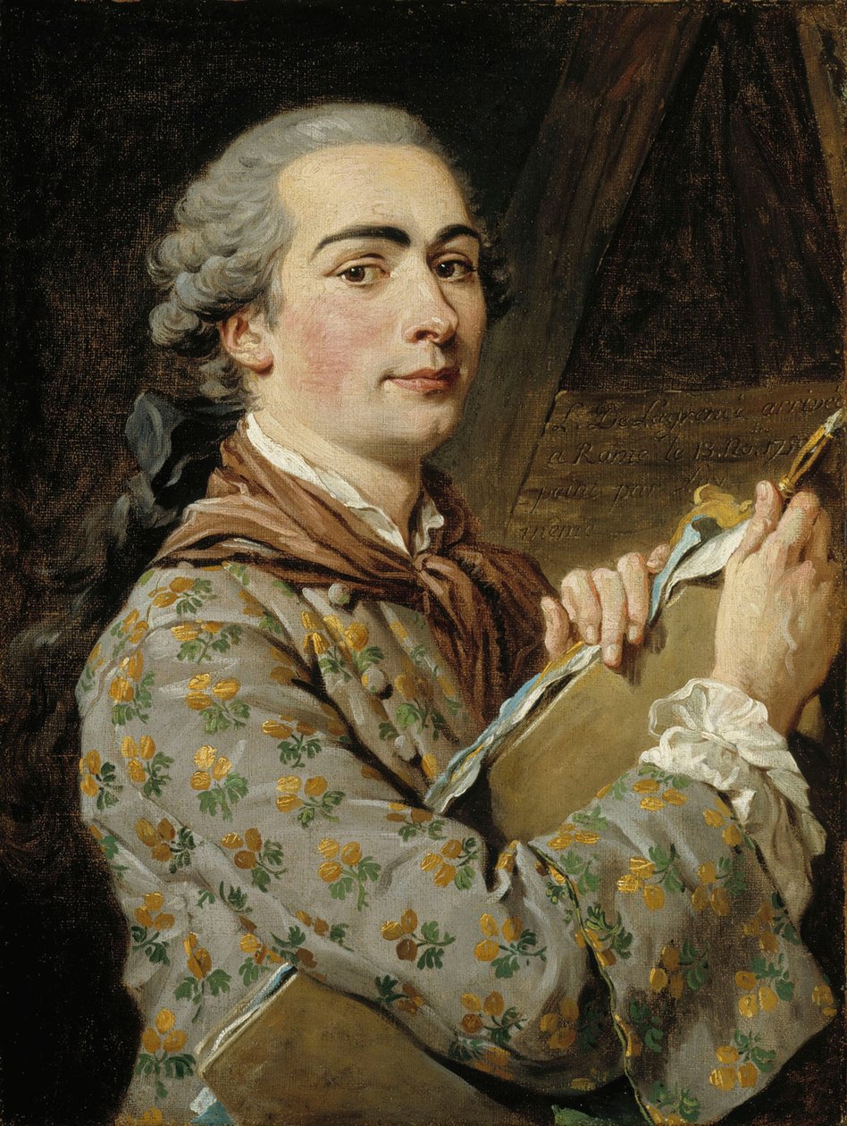 بورتريه ذاتي ، 1750s. بواسطة لويس جان فرانسوا لاغرينه
