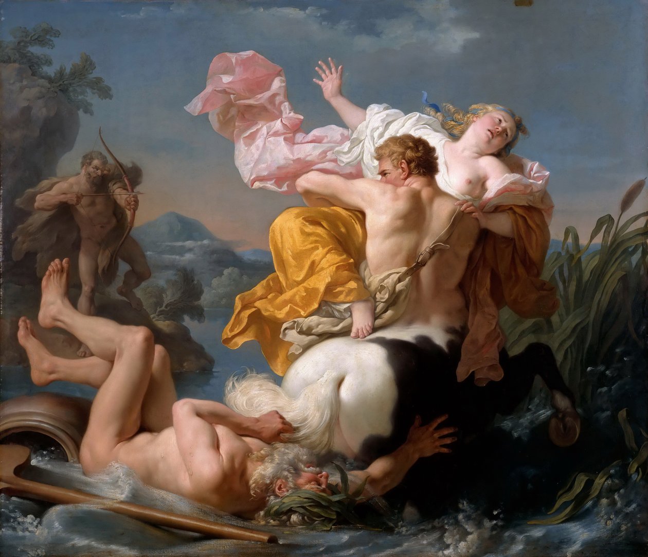 اختطاف Deianeira من قبل Centaur Nessus بواسطة لويس جان فرانسوا لاغرينه
