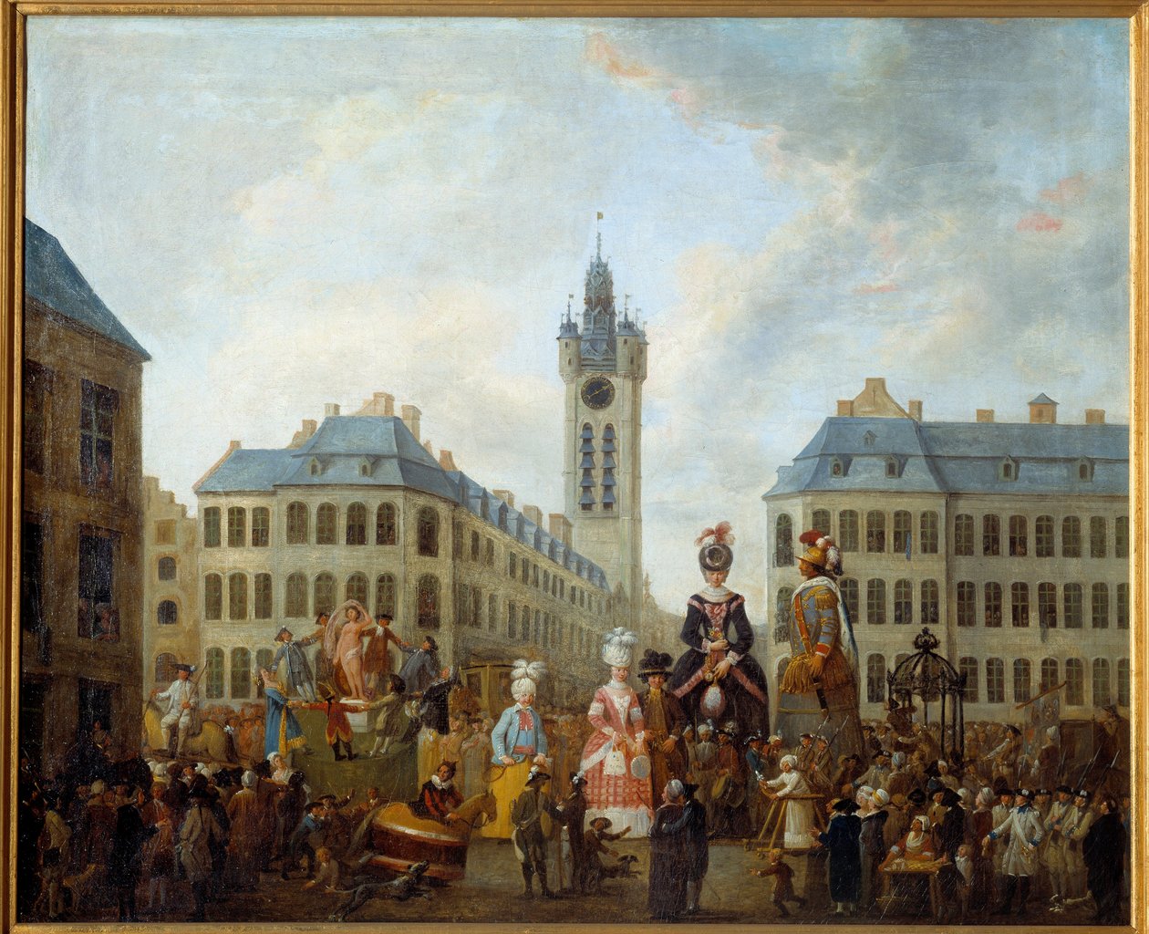 عائلة دوي القفاز العظيم. لوحة لويس جوزيف واتو ديت واتو دي ليل (1731-1798) بواسطة لويس جوزيف واتو