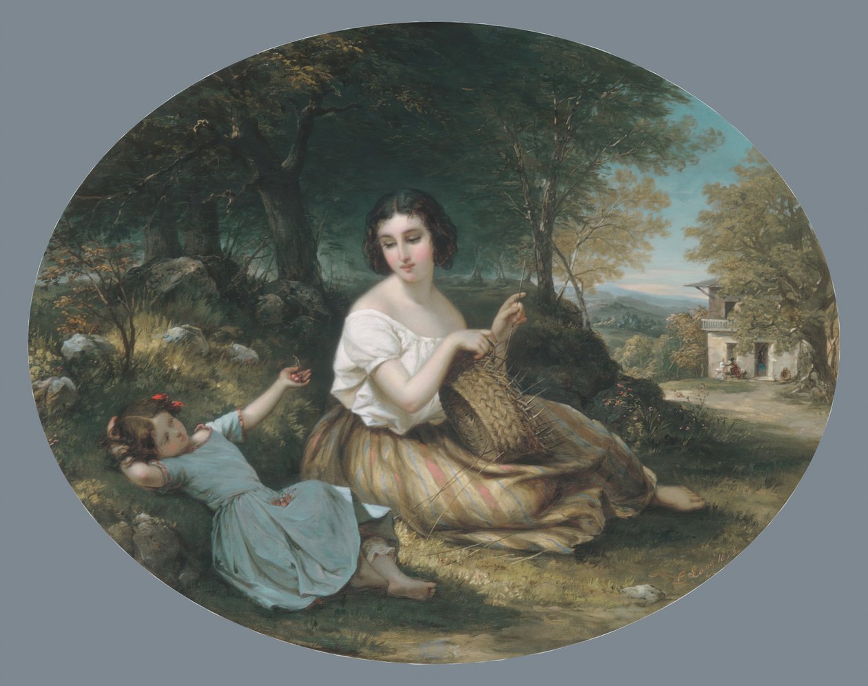 صانع السلة ، 1853. بواسطة لويس لانج