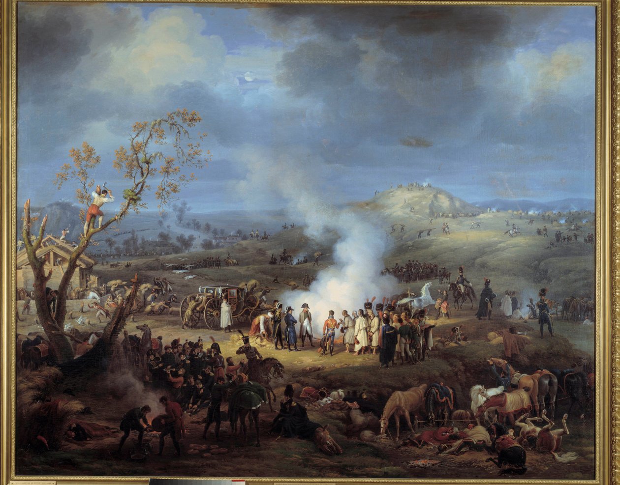 بيفواك دي نابليون الأول عشية معركة أوسترليتز في 1 ديسمبر 1805. لوحة لويس فرانسوا ليجون (1775-1848) بواسطة لويس ليجون