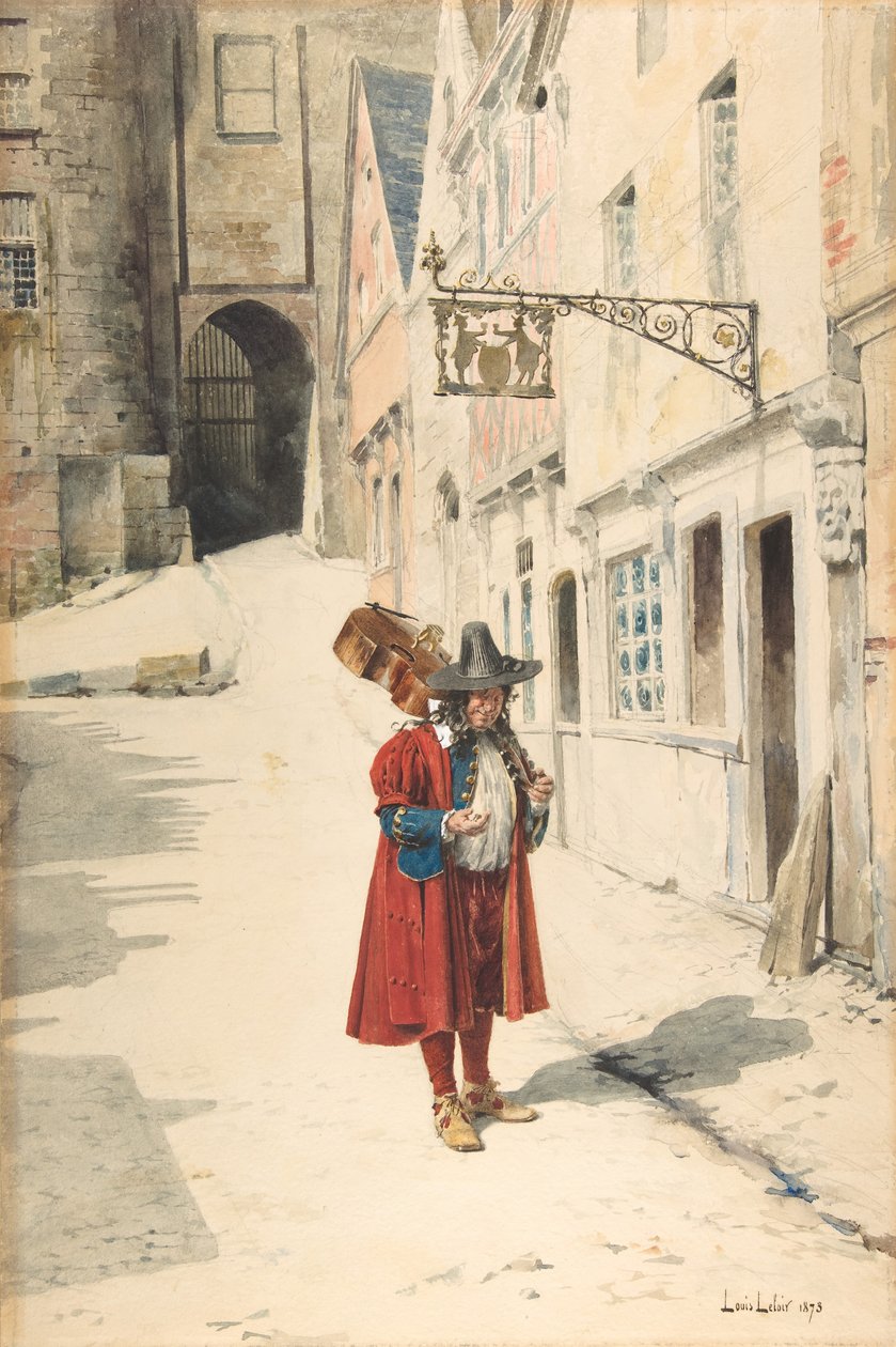 Wandering Minstrel ، نورمبرغ القديمة ، 1843-1884. بواسطة لويس ليلوار