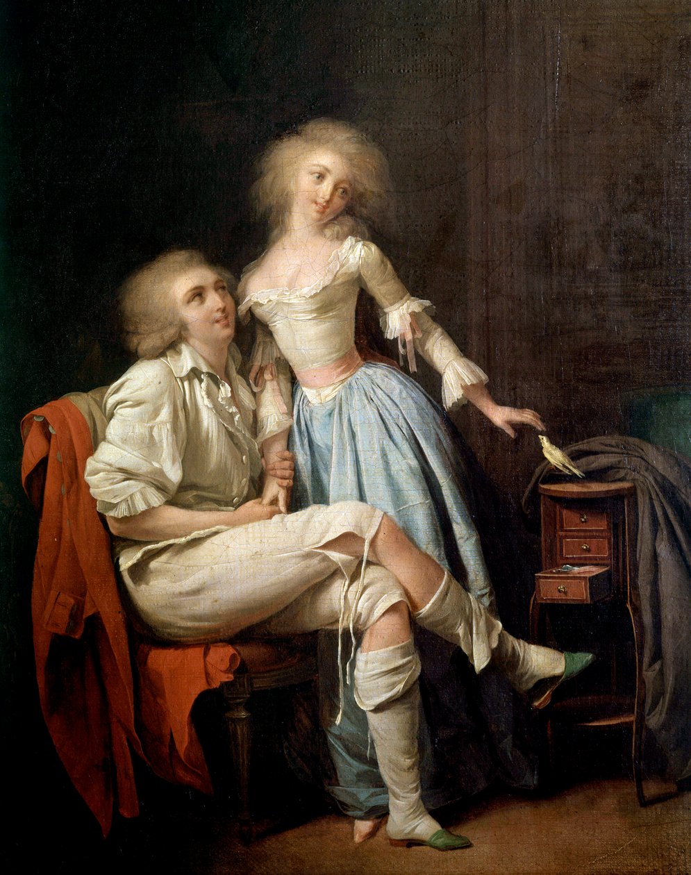 يقول الطائر الخاص أيضًا الزوجين والذباب الطائر لوحة لويس ليوبولد بويلي (1761-1845) شمس القرن التاسع عشر. 0،4 × 0،32 م بواسطة لويس ليوبولد بويلي