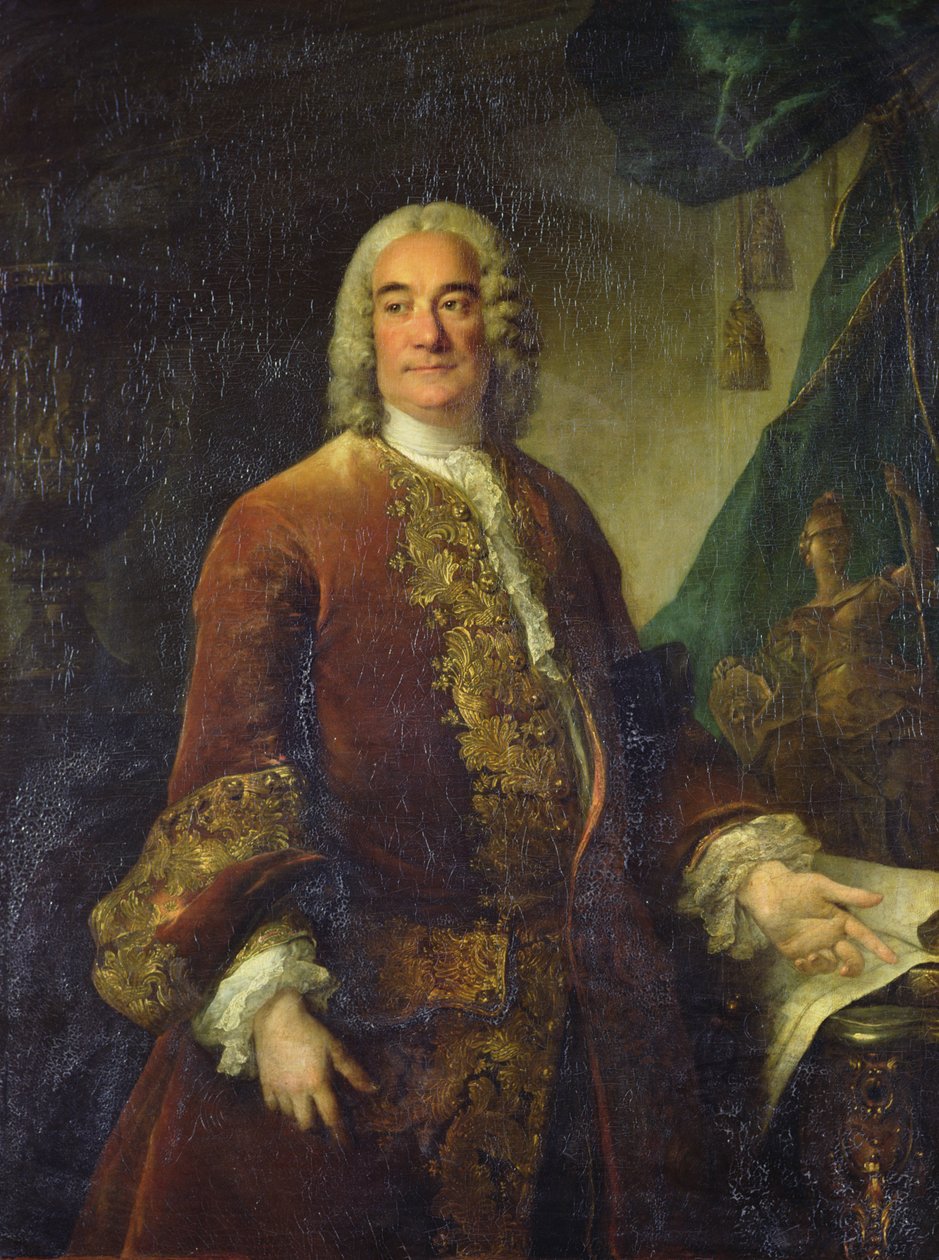 Charles-Francois-Paul Lenormant Tournehem (1684-1751) ، مدير المباني الملكية ، حوالي 1750 (زيت على قماش) بواسطة لويس توك