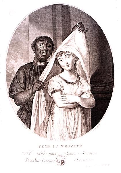 As You Find Her ، نقش بواسطة G.Lancon ، حوالي 1840 (نقش على الفولاذ) (صورة بالأبيض والأسود) بواسطة لويس ماري سيكار
