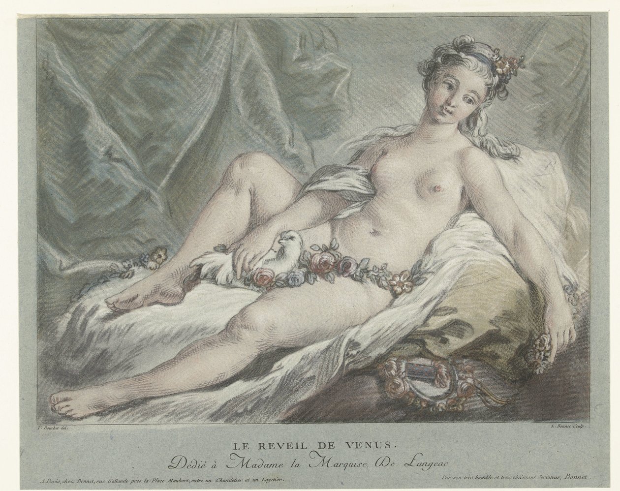 تستيقظ فينوس Le reveil de Venus (العنوان على الكائن) بواسطة لويس مارين بونيه