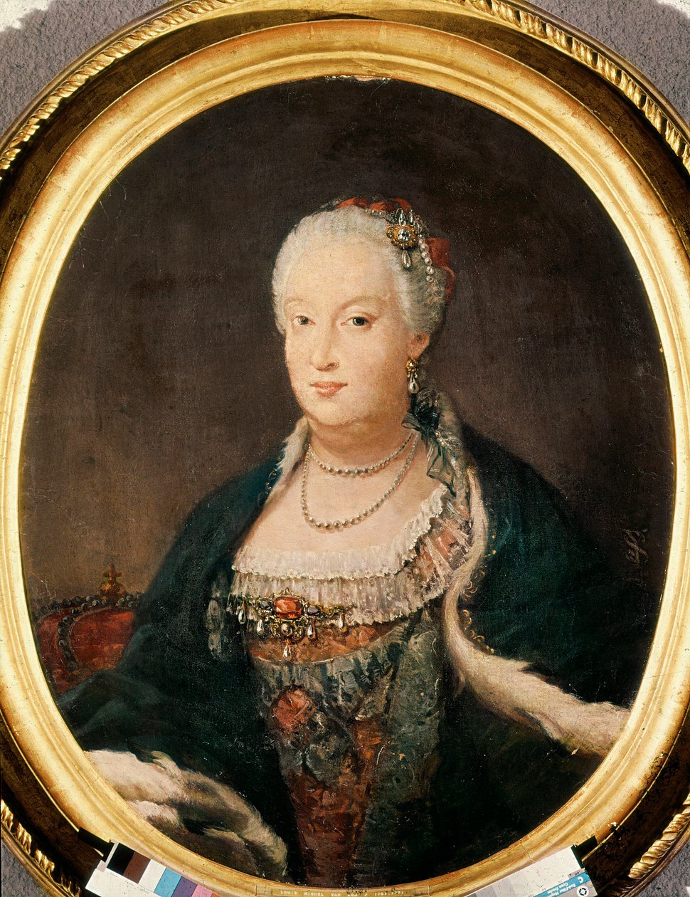 باربرا دي براغانزا (1711-1758) ، ملكة إسبانيا (1746-1758) زوجة فرديناند السادس بواسطة لويس ميشيل فان لو