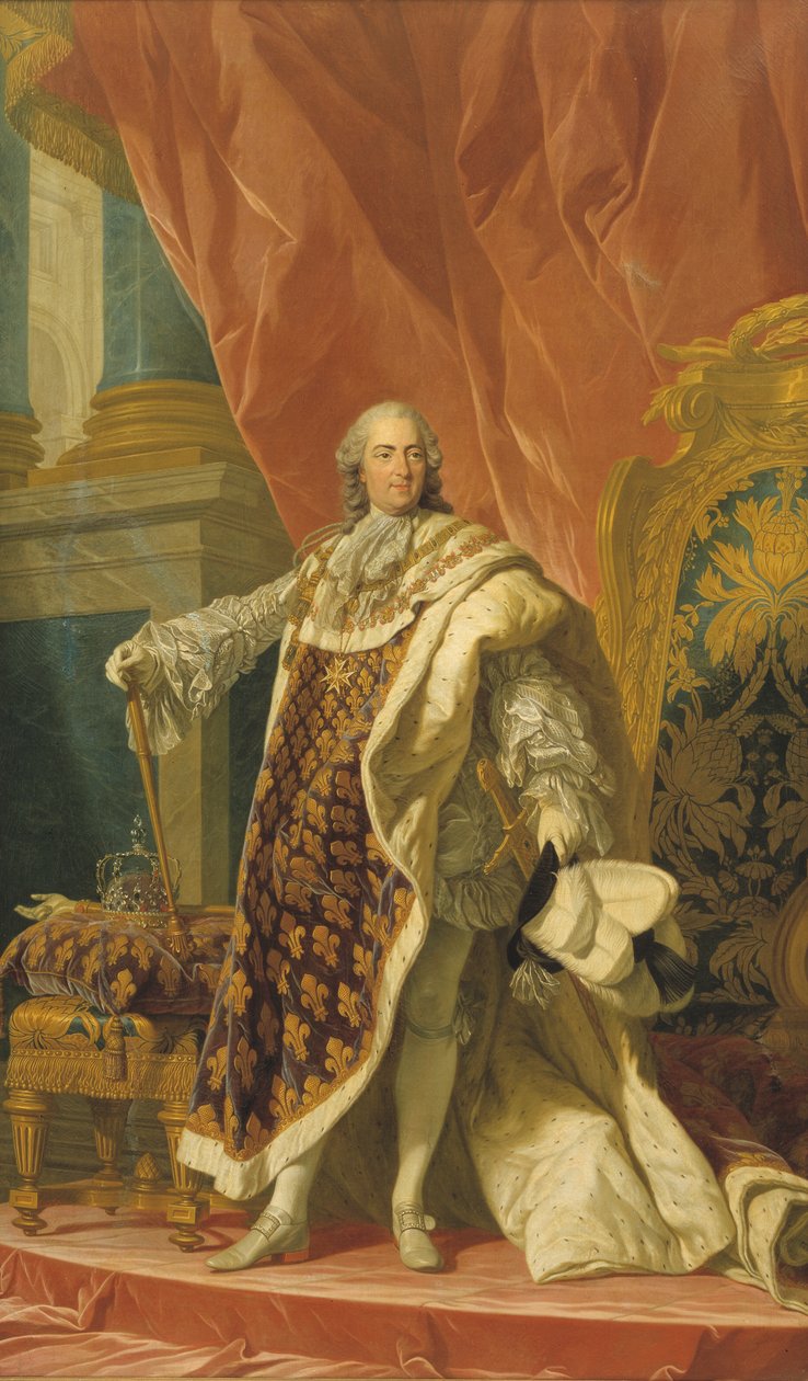 لويس الخامس عشر ملك فرنسا (1710-1774) بواسطة لويس ميشيل فان لو