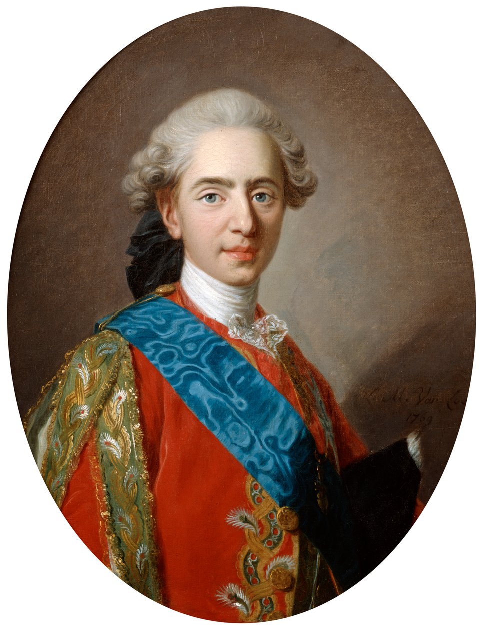 ال دوك دي بيري ، في وقت لاحق الملك لويس السادس عشر ، البالغ من العمر 15 عامًا ، c1769 بواسطة لويس ميشيل فان لو