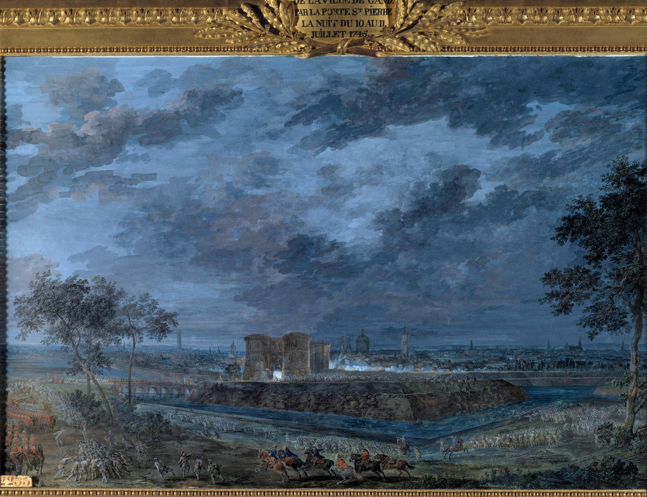 القبض على غينت ليلة 10-11 يوليو بواسطة Louis Nicolas van Blarenberghe