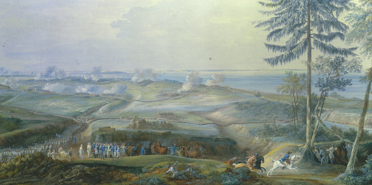 مقر يوركتاون من 6 إلى 19 أكتوبر بواسطة Louis Nicolas van Blarenberghe