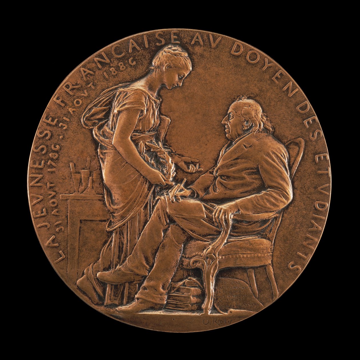 ميشيل أوجين شيفرويل ، 1786-1889 ، كيميائي وفيزيائي وفيلسوف ، 1886. بواسطة لويس أوسكار روتي
