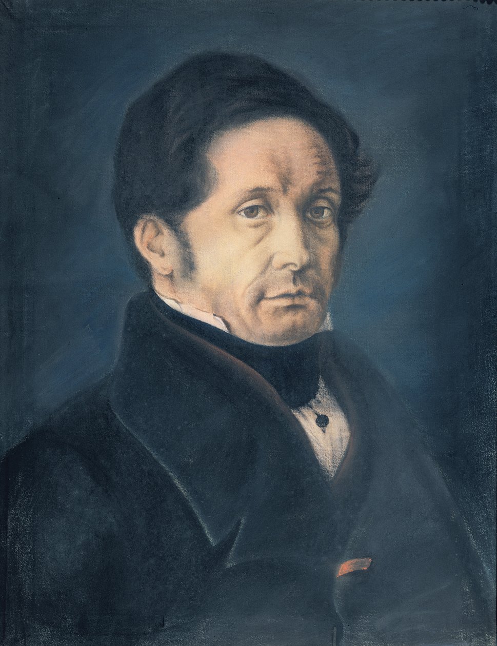 جان جوزيف باستور (1791-1865) 1842 (باستيل على ورق) بواسطة لويس باستور