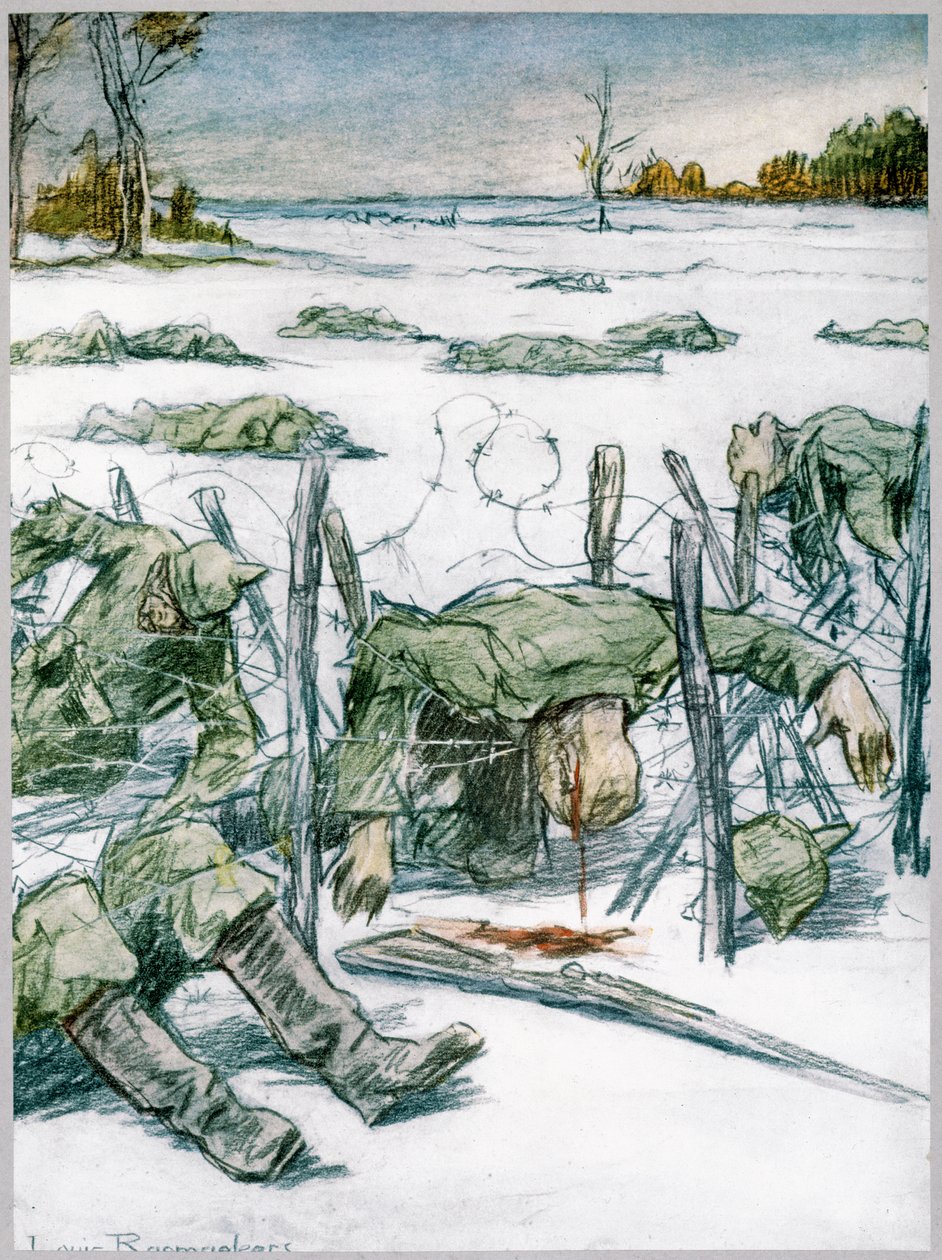 "الأسلاك الشائكة" ، 1916 بواسطة لويس رايميكرز