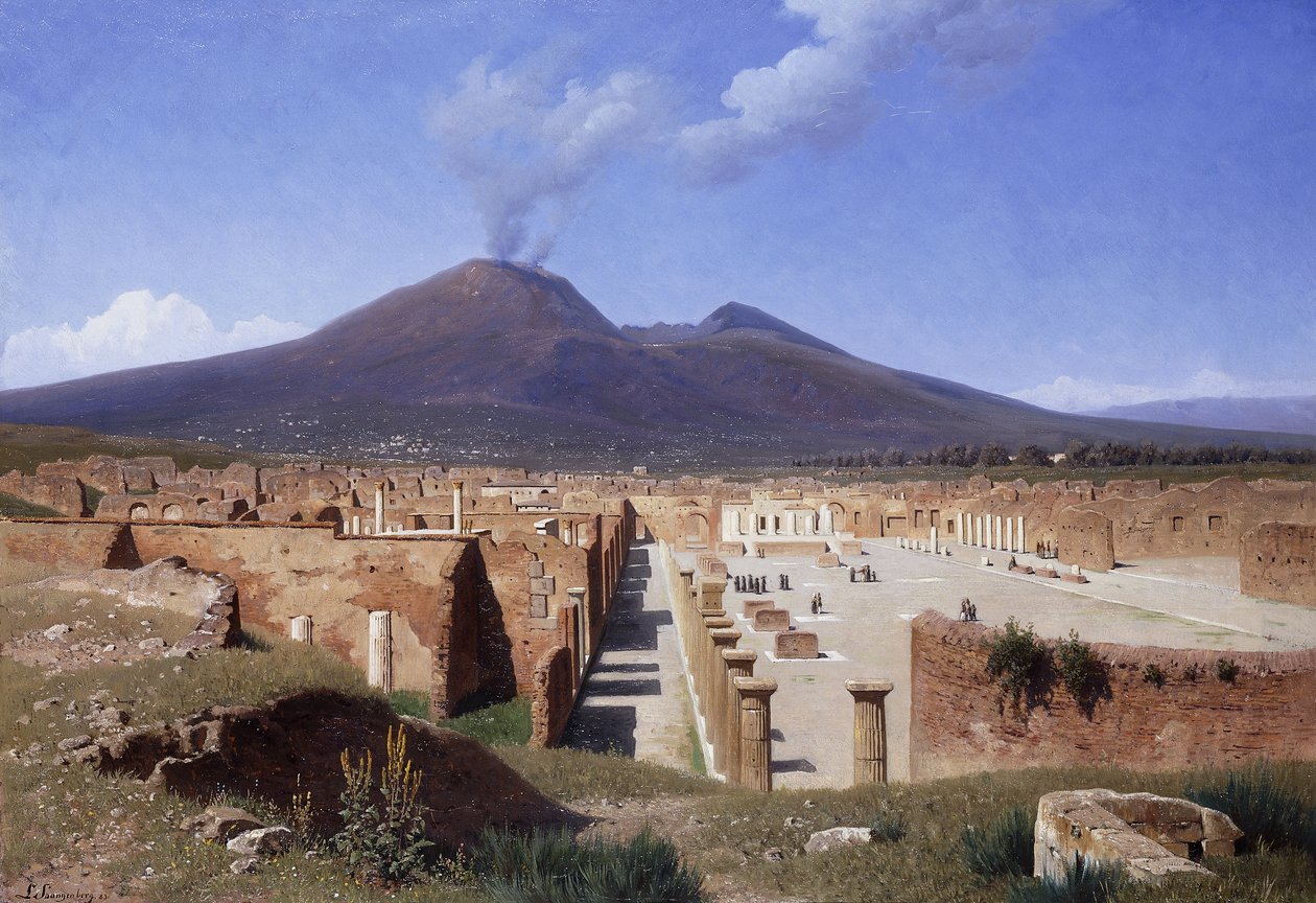 فيسوفيوس من بومبي 1883 بواسطة لويس Spangenberg
