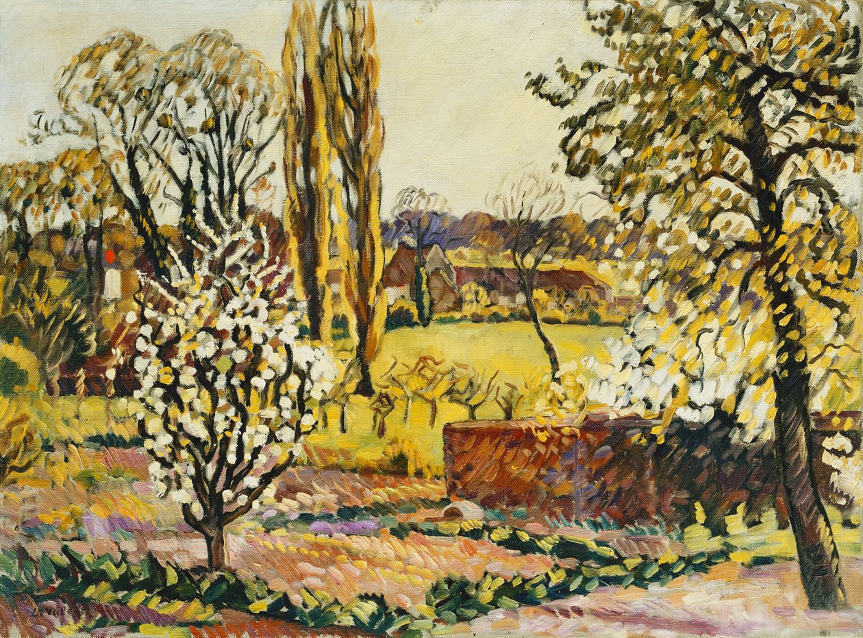 المناظر الطبيعية من Choisel. منظر طبيعي لشوازل ، حوالي عام 1914 (زيت على قماش) بواسطة لويس فالتات