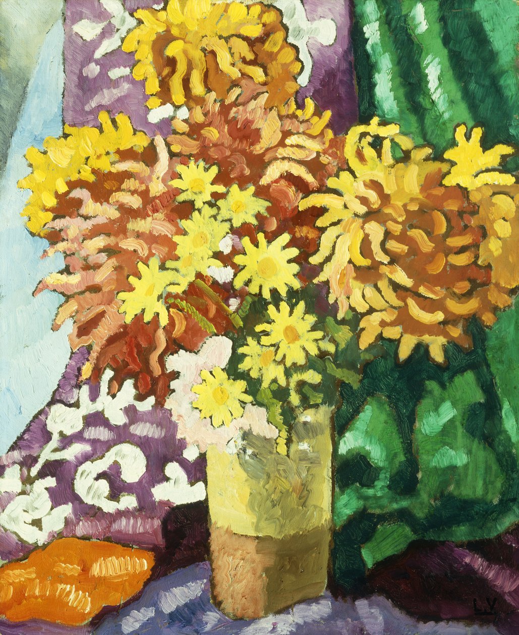 Vase de Dahlias ، حوالي 1935 (زيت على قماش) بواسطة لويس فالتات