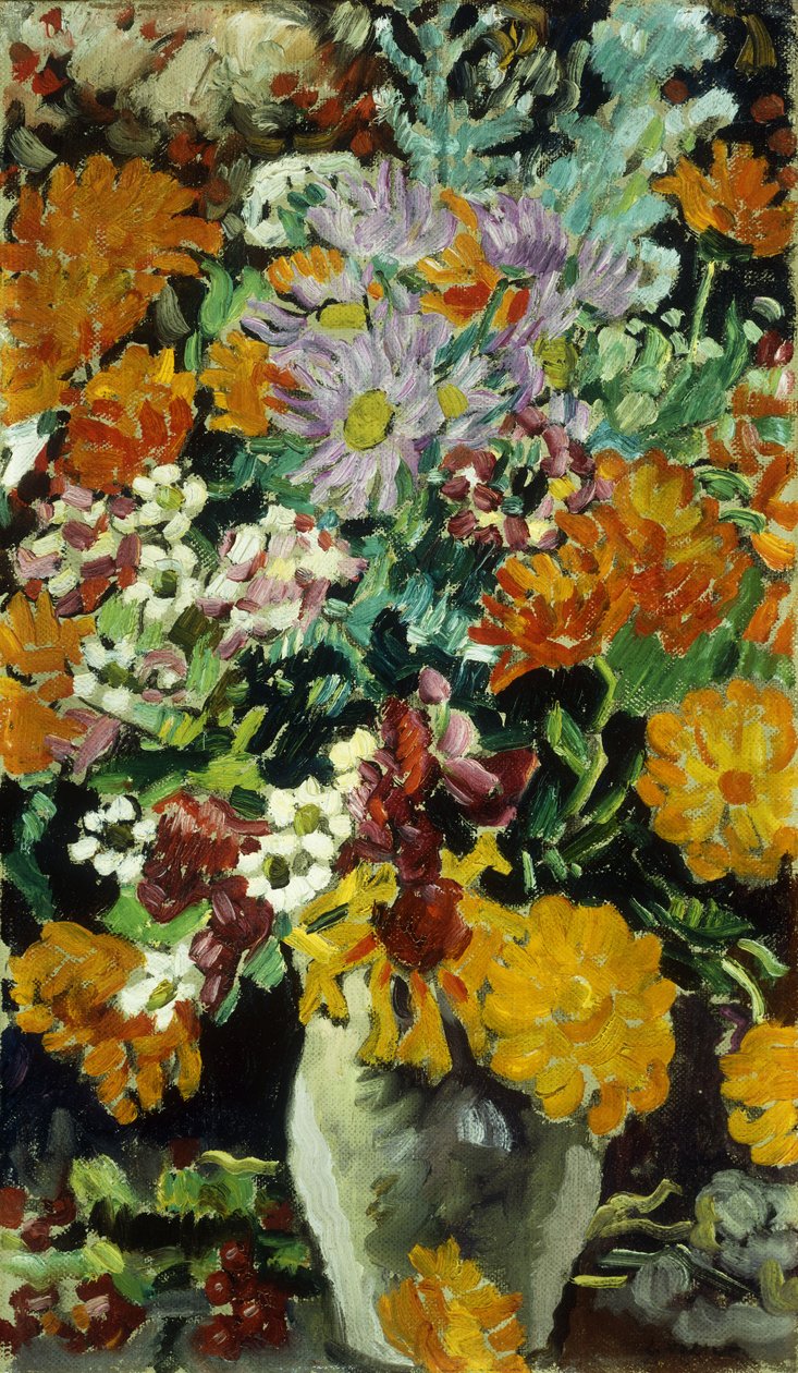 مزهرية ورود؛ Vase de Fleurs ، حوالي عام 1930 (زيت على قماش) بواسطة لويس فالتات