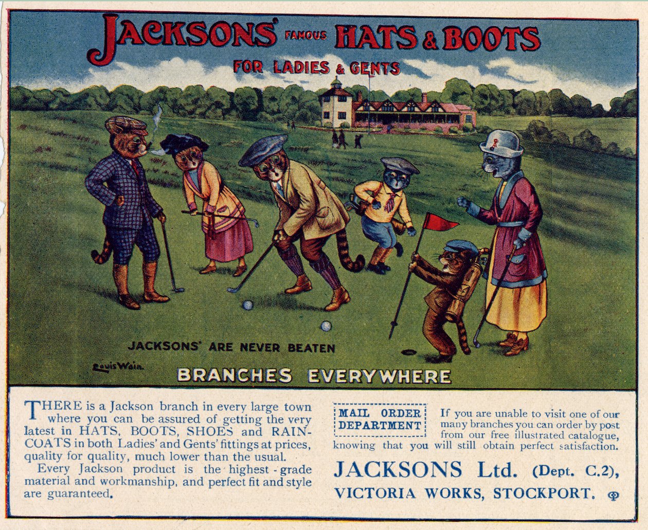 قبعات وأحذية Jacksons ، من 1910 إلى 1920 بواسطة لويس وين
