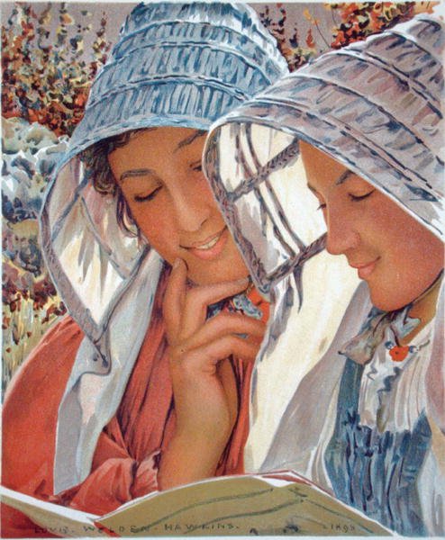 الأصدقاء ، من L'Estampe Moderne ، نُشر في باريس 1898-99 بواسطة لويس ويلدين هوكينز